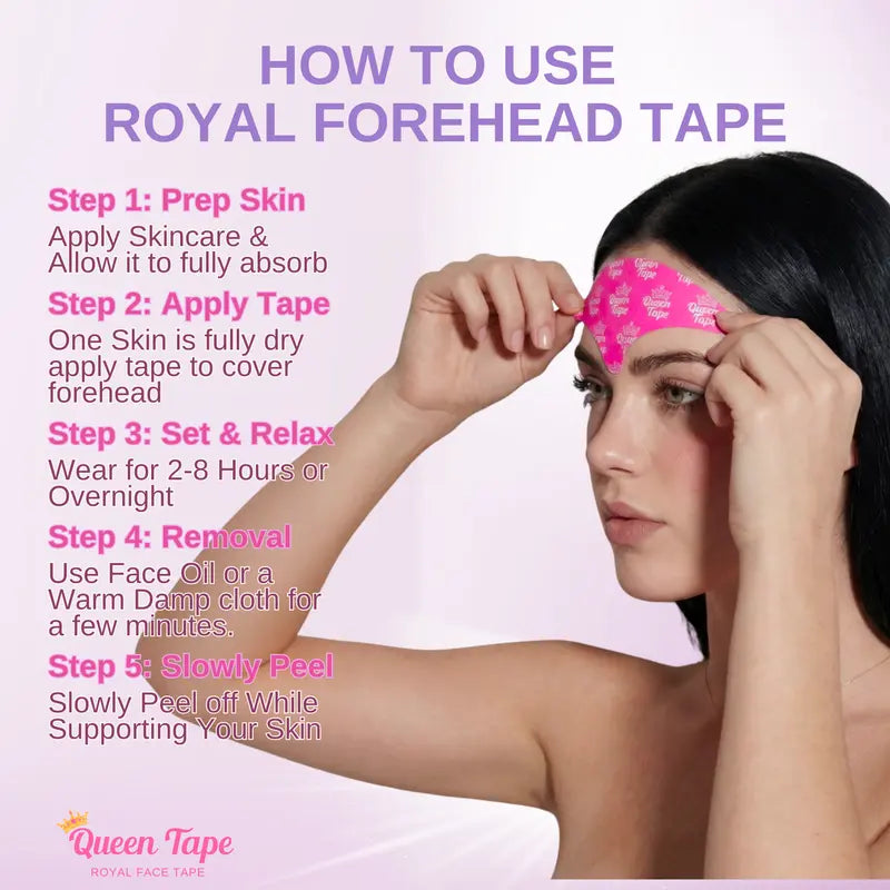 Forehead Tape – Wrinkle Smoothing Overnight Forehead Tape Skincare Infused Anti-Aging - Smooth Forehead, 11's, Crows Feet, (20 PCS)
