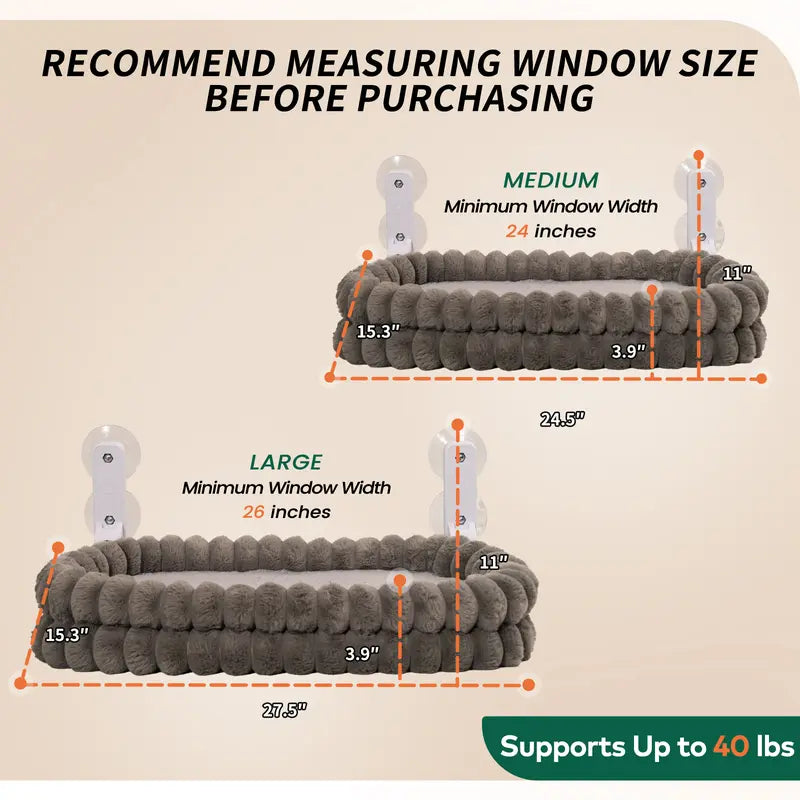 Folding Window Hammock for Cats and Small Dogs