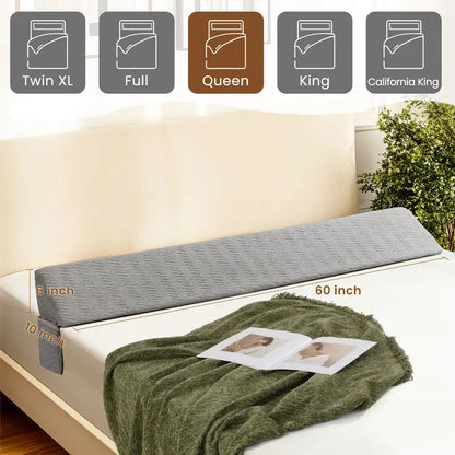 Sonoro Kate Home Bed Wedge Pillow For Headboard, Mattress Gap Filler, Triangle Bloster Pillow Wedge