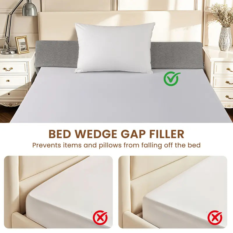 Sonoro Kate Home Bed Wedge Pillow For Headboard, Mattress Gap Filler, Triangle Bloster Pillow Wedge