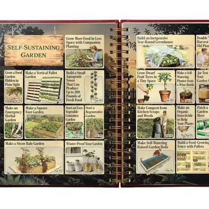 The Lost Skills of Independence Book | 200 Life-Saving Skills for Home Projects, Survival, Emergencies, Food Preservation, Herbal Remedies, Mindset, and More