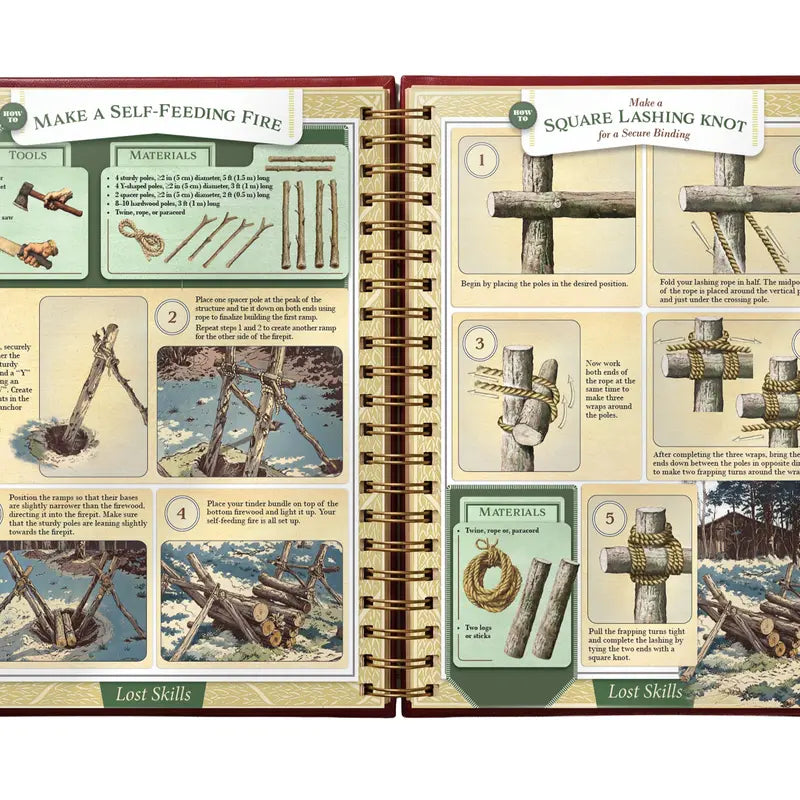 The Lost Skills of Independence Book | 200 Life-Saving Skills for Home Projects, Survival, Emergencies, Food Preservation, Herbal Remedies, Mindset, and More