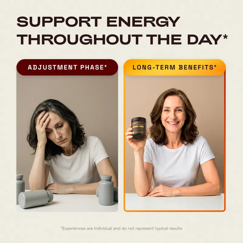 NAD+ Support Complex - NMN, Quercetin, TMG & Resveratrol for Cellular Energy and Healthy Aging
