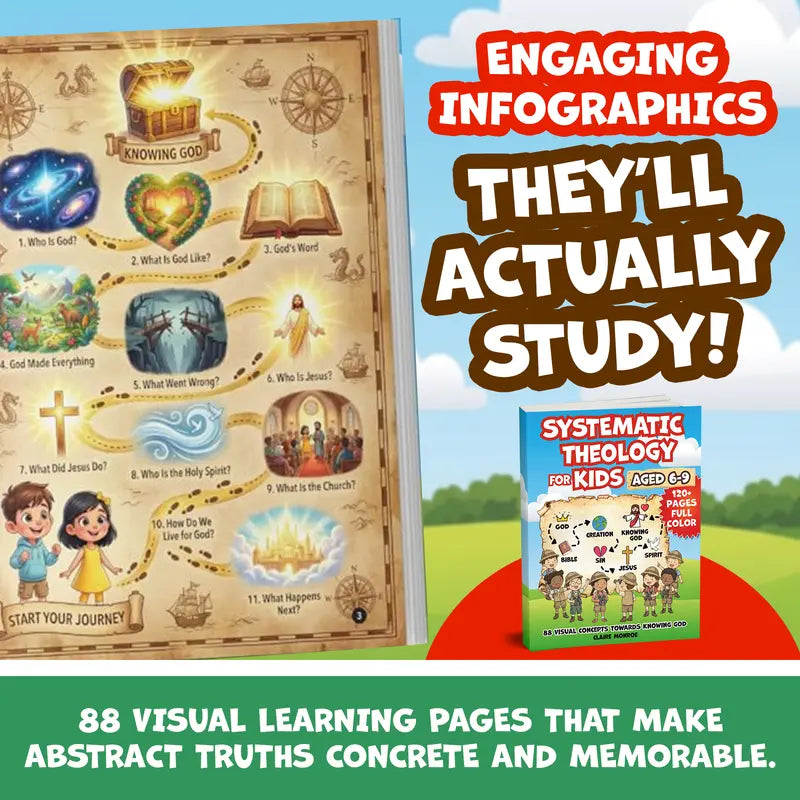 Systematic Theology for Kids - 88 Visual Concepts, NLT Bible Verses, Easy Explanations