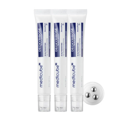 Deoxyribose Scalp Serum | For Fuller-Looking Hair & Scalp Strengthening Roll-On Serum | Deoxyribose, Rosemary, EGF, Caffeine for Fine, Thin Hair | Korean Hair Care, K-Beauty