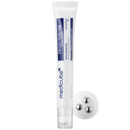 Deoxyribose Scalp Serum | For Fuller-Looking Hair & Scalp Strengthening Roll-On Serum | Deoxyribose, Rosemary, EGF, Caffeine for Fine, Thin Hair | Korean Hair Care, K-Beauty